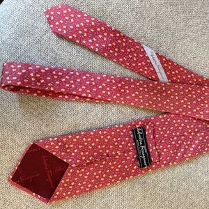Salvatore Ferragamo Tie - Pink 100% SILK
